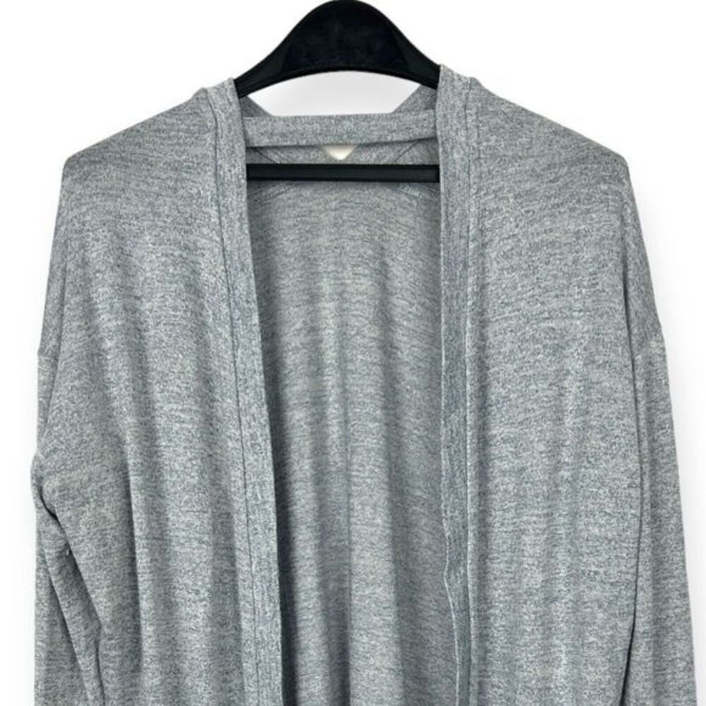Athleta Women's XS Open Front Cardigan Lightweight Poly Modal Stretch Gray‎